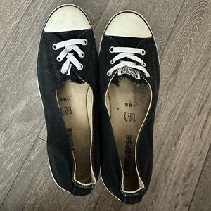 Converse Women's Black and White Canvas Sneakers